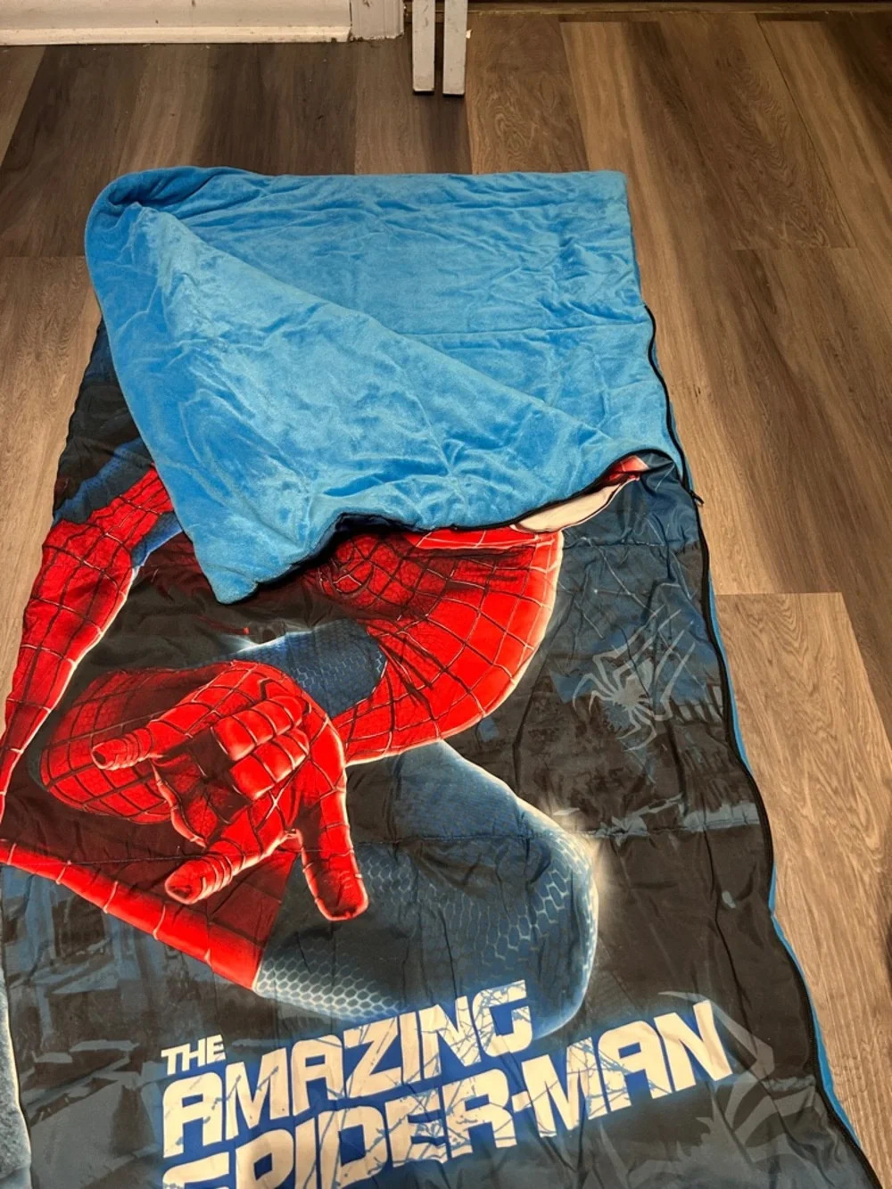 Marvel The Amazing Spider-Man Red & Blue Kids Sleeping Bag